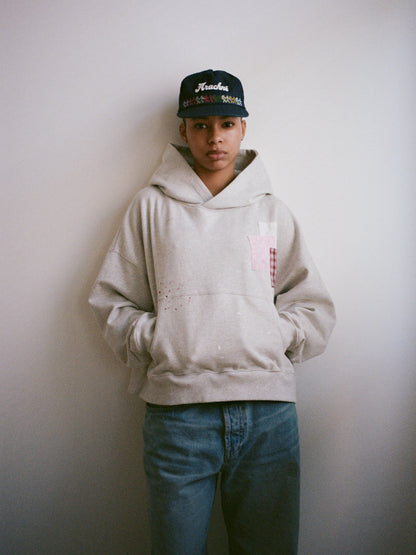 HOODIE PATCHWORK BOXY